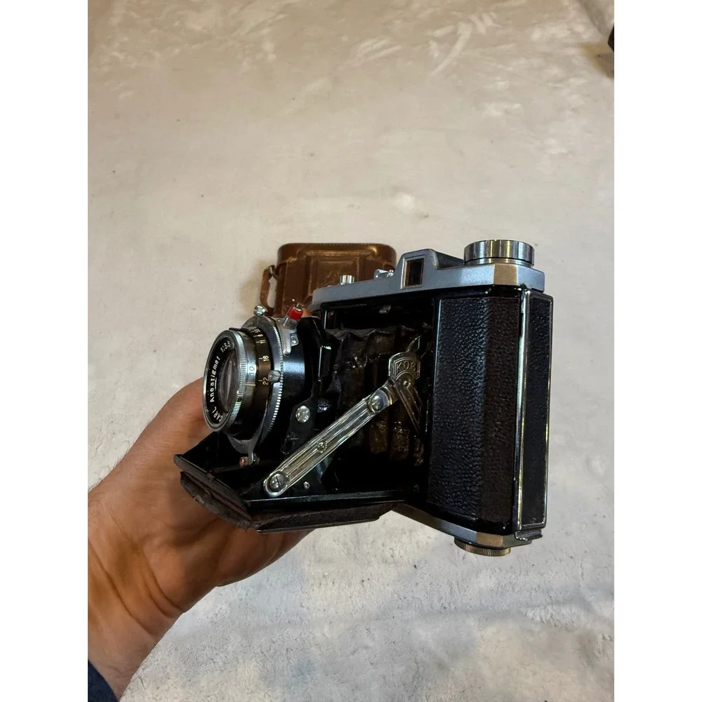 Vintage Carl-6 Model I Folding Camera Carl Anastigmat 1:3.5 80mm Lens with Case